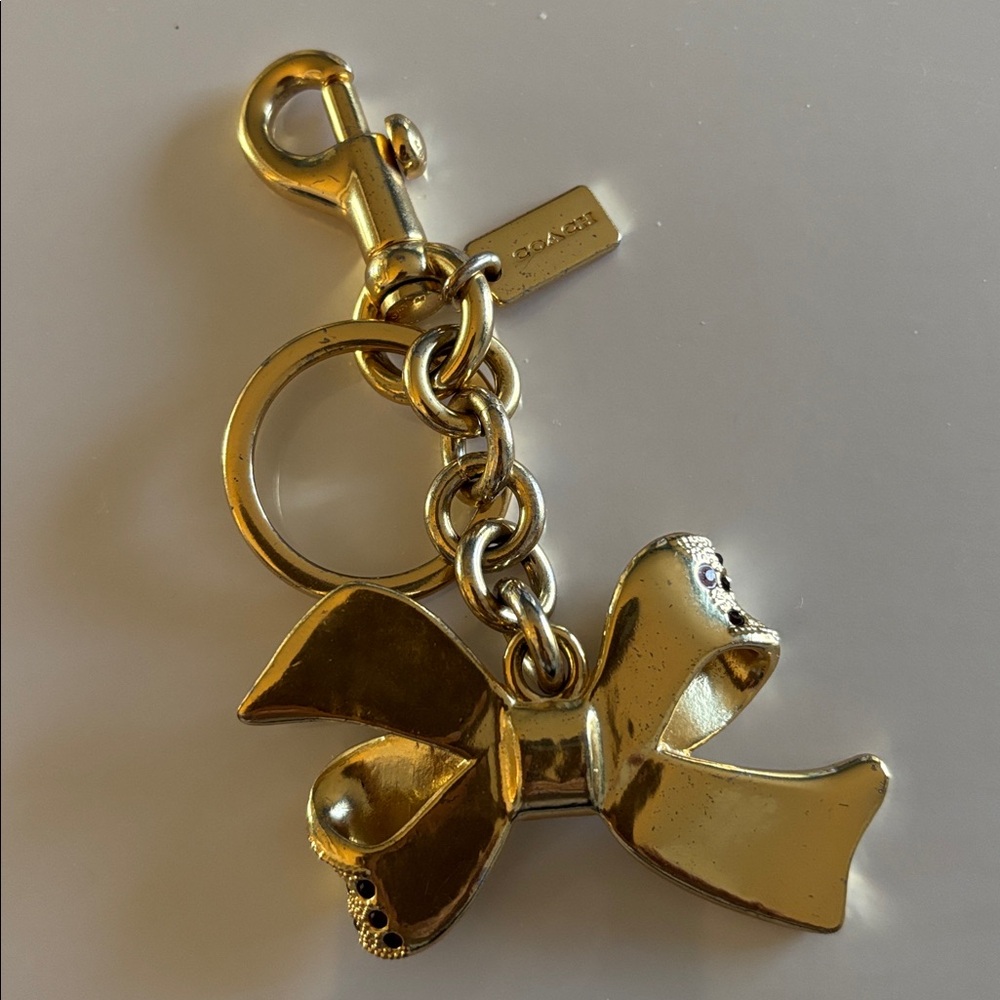 Coach Multi Stone Bow Keychain/Bag Charm—
Style F-74105 - Picture 4 of 12